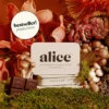 Alice mushrooms brainstorm + journal chocolate