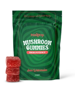 Budpop Aura Mushroom Gummies Sour Watermelon