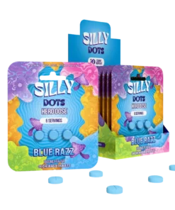 Party Pack Silly Dots Hero Dose 1800mg Tabs 3 Tabs Blue Razz 10 Count Display