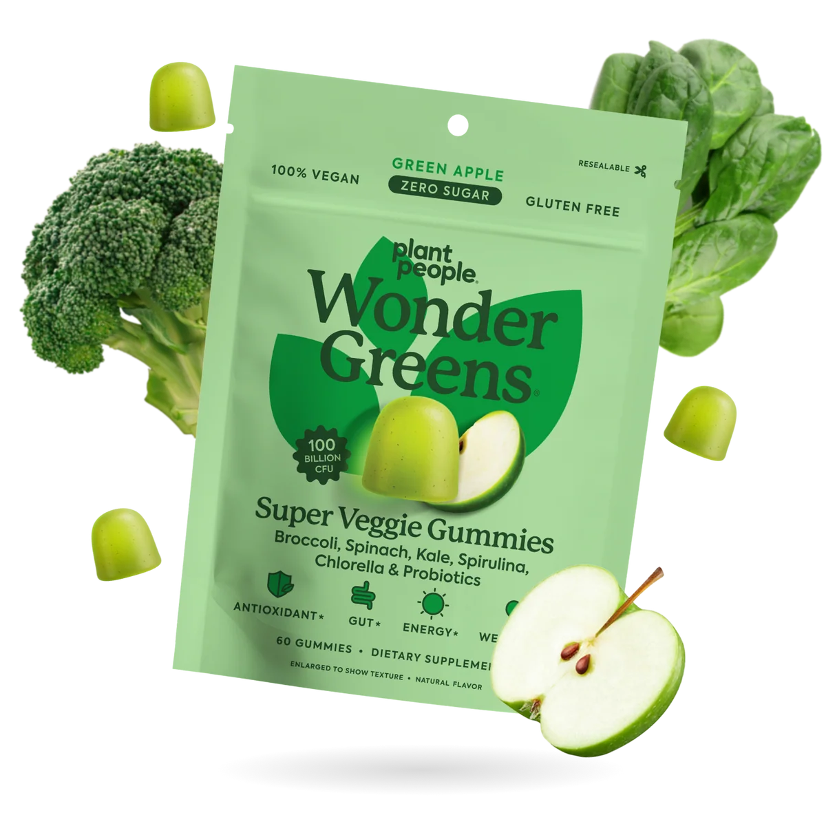 Plant People Wonder Greens Veggie Gummies
