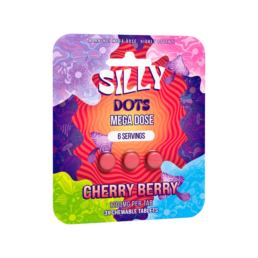 Silly Dots Mega Dose 1200mg Tabs 3 Tabs Cherry Berry