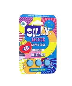 Silly Dots Super Dose 2400mg Tabs 3 Tabs Blue Razz