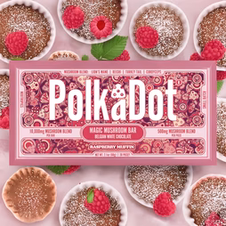 polkadot Raspberry Muffin Chocolate Bar